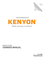 Kenyon REVOLUTION Owner's Manual