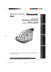 Panasonic PV-L153-K Operating Instructions Manual