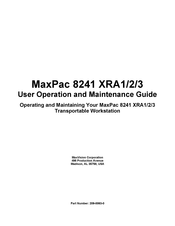 MaxVision MaxPac 8241 XRA1 User Operation And Maintenance Manual