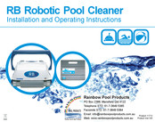 Rainbow Pool Products RB Installation And Operating Instructions Manual