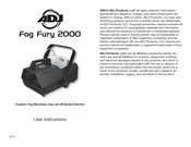 Adj Fog Fury 2000 User Instructions
