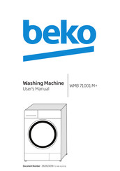 Beko WMB 71001 M+ User Manual