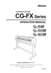 MIMAKI CG-FX SERIES Operation Manual