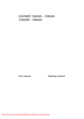 Electrolux LAVAMAT 74850A User Manual