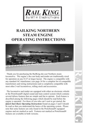 Rail King NORTHERN STEAM ENGINE Operating Instructions Manual