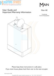 Baxi Main 15 HE User's Manual And Important Warranty Information