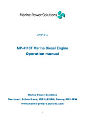 Marine Power Solutions MP-4110T Operation Manual