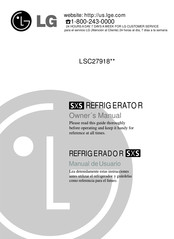 LG LSC27918 series Owner's Manual