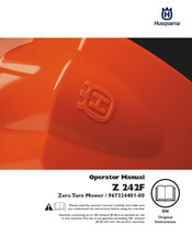 Husqvarna Z 242F Operator's Manual