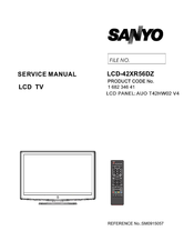 Sanyo LCD-42XR56DZ Service Manual