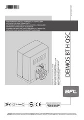 BFT DEIMOS BT H QSC Installation And User Manual