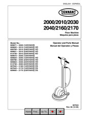 Tennant 2010 Operator And Parts Manual