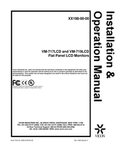 Vicon 8009-8198-00-00 Installation & Operation Manual