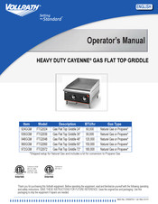Vollrath 936GGM Operator's Manual