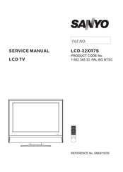 Sanyo LCD-22XR7S Service Manual