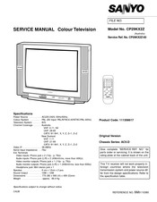 Sanyo CP29KX2Z Service Manual