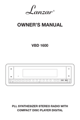 Lanzar VBD 1600 Owner's Manual