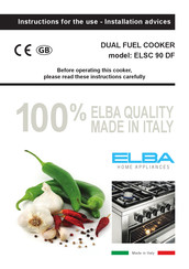 Elba ELSC 90 DF Instructions For Use Manual