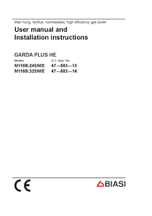 Biasi GARDA PLUS HE M110B.24SM/E User Manual And Installation Instructions