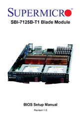 Supermicro SuperBlade SBI-7125B-T1 Bios Setup Manual