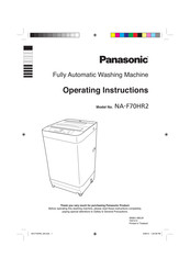Panasonic NA-F70HR2 Operating Instructions Manual
