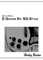 Harley Benton E-Guitar Kit SG-Style Owner's Manual
