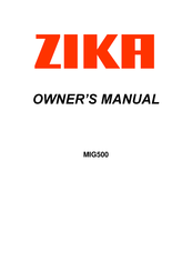 zika MIG350IJ Owner's Manual