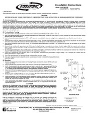 Kooltronic K2A4C7NP47L Installation Instructions