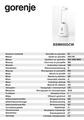 Gorenje BSM600GCW Instruction Manual