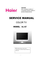 Haier HL19T Service Manual