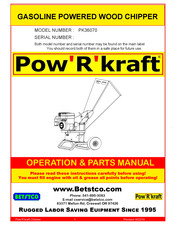 PowRkraft PK36070 Operations & Parts Manual