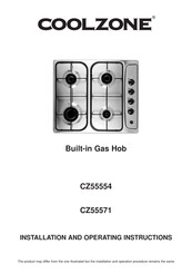 Coolzone CZ55571 Installation And Operating Instructions Manual