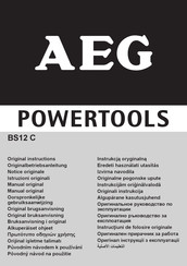 AEG BS12C Original Instructions Manual