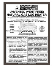 PERFECTION-SCHWANK GL24NG Owner's Operation And Installation Manual