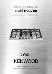 Kenwood HCG700 Instructions For Use - Installation Advice