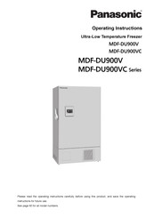 Panasonic MDF-DU900V Operating Instructions Manual