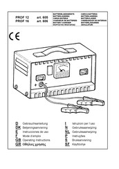 Elettro CF PROF 12 605 Operating Instructions Manual