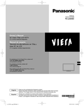 Panasonic VIERA TC-L3232C Owner's Manual