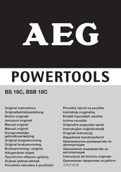 AEG BS 18C Original Instructions Manual