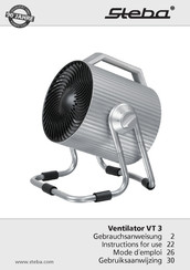 Steba VT 3 Instructions For Use Manual