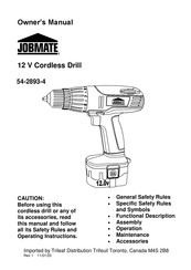 jobmate 54-2893-4 Owner's Manual