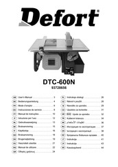 Defort DTC-600N User Manual