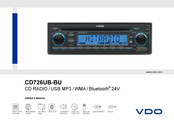 VDO CD726UB-BU Owner's Manual