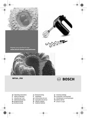 Bosch MFQ4...RW Operating Instructions Manual