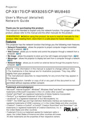 Hitachi CP-WU8460 User Manual