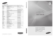 Samsung LE19C355 User Manual