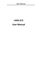 Lava A71 User Manual