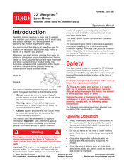 Toro Recycler 20008 Operator's Manual