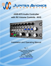 Jupiter Avionics JA97-002 Installation And Operating Manual