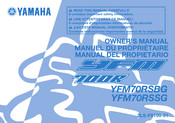 Yamaha YFM70RSBG Owner's Manual